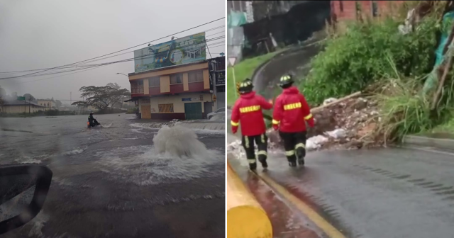 Inundaciones y deslizamientos dejaron las lluvias este sábado en el Quindío