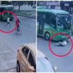Investigan si un hombre se lanzó contra un bus luego de discutir con su pareja, en Bogotá