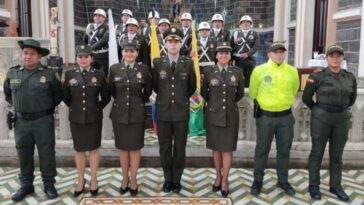 La Policía de Sandoná celebró 132 años con emotiva eucaristía en la Basílica Nuestra Señora del Rosario