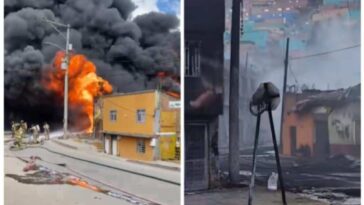 La destrucción del incendio en Meissen: casas y negocios consumidos por las llamas
