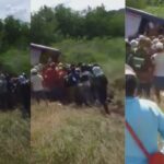 Saqueos persisten en Tasajera: habitantes arrasan con mercancía de furgón accidentado