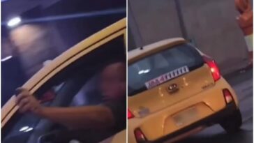 Taxista terminó rociándole gas pimienta a una mujer, discutían porque se metió en contravía a la estación de gasolina