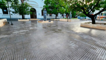 Terminan de sanear parque central de Montería