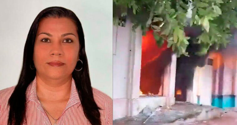 Tres hombres y una mujer son los responsables del incendio en la Registraduría de Gamarra