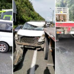 Choque en la autopista Medellín Bogotá, jurisdicción de Guarne