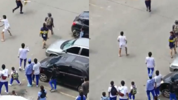 Video: dos menores se enfrentaron con machete a la salida de un colegio en Bucaramanga