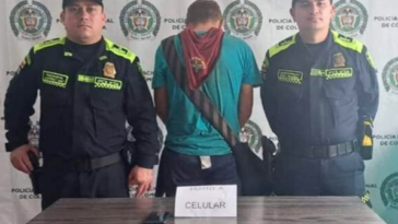 Hombre robó un celular en Buenavista y fue capturado minutos después