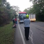 Accidente en carretera de Sahagún deja dos personas heridas