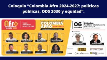 Ángel Victorio Zúñiga Ibargüen, invitado especial al Coloquio con gobernantes electos “Colombia Afro 2024-2027: políticas públicas, ODS 2030 y equidad”