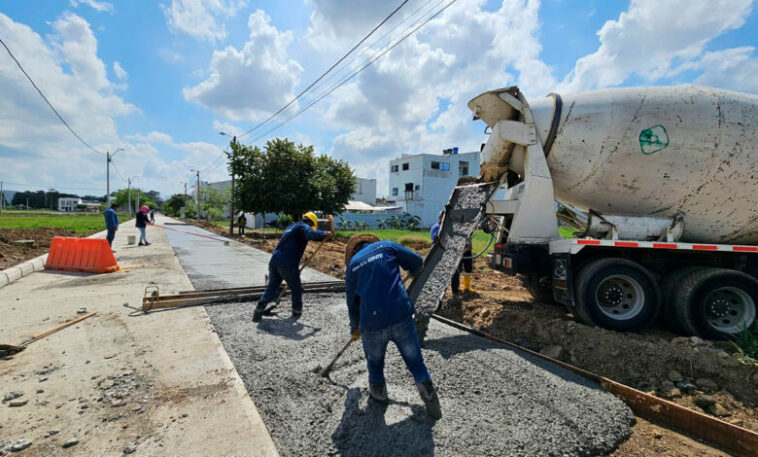 Avanza pavimentación en el barrio Campo Alegre; faltan dos tramos por intervenir