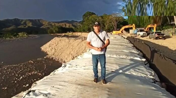 Avanzan obras de mitigación del riesgo en el rio Suaza en Guadalupe