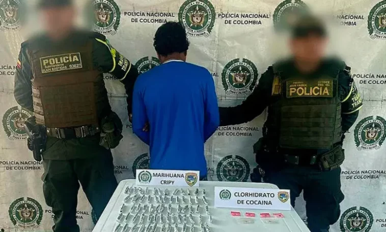 Capturan hombre con droga en un bus en Planeta Rica