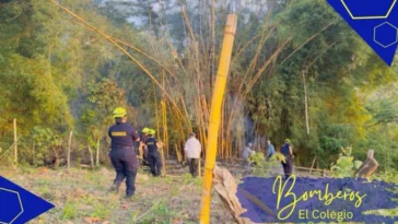 Atención de incendio en El Colegio