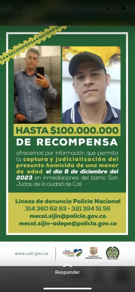 Desde Pitalito, Huila, ofrecen recompensa para capturar a feminicida de menor en Cali