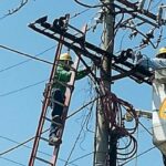 ENELAR ESP avanza con el cambio de postes en la línea Zona Industrial – El Caracol en el municipio de Arauca