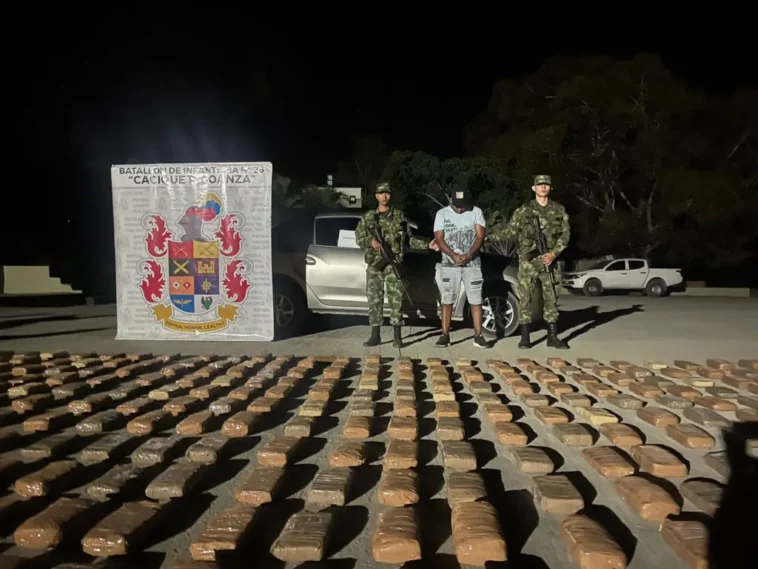 Ejército Incautó más de 800 Kilos de Marihuana en La Plata, Huila