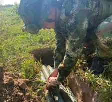 Ejército destruyó 7 artefactos explosivos y 6 medios de lanzamiento en zona rural de Tame