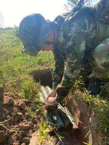 Ejército destruyó 7 artefactos explosivos y 6 medios de lanzamiento en zona rural de Tame