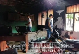 En Tauramena el fuego arrasó una vivienda
