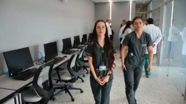 Las y los estudiantes de áreas de la salud que realizan su práctica en el hospital San Jorge, destacaron las mejoras locativas realizadas en las salas académicas y de descanso.