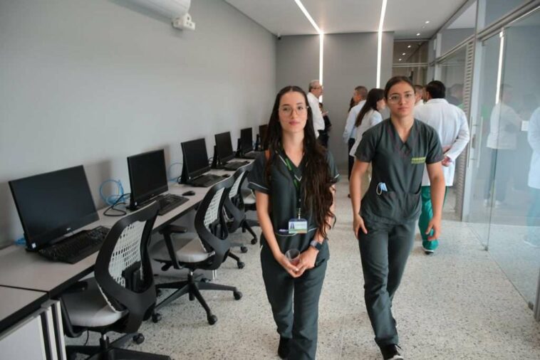 Las y los estudiantes de áreas de la salud que realizan su práctica en el hospital San Jorge, destacaron las mejoras locativas realizadas en las salas académicas y de descanso.