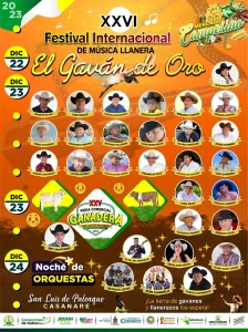 Inicia el Festival Internacional de Música Llanera “El Gaván de Oro” en San Luis de Palenque