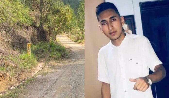 Joven fue asesinado en una vía rural