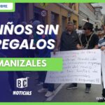 Juntas protestaron porque la Alcaldía de Manizales dejó a los niños sin regalos