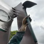 Escultura en el Parque Luis Carlos Galán