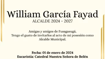 Noticias de Fusagasugá: Alcalde William García tomará posesión el 1 de enero
