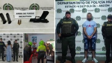 Operativo policial en Huila: 15 capturas, 3 armas incautadas y 4 motocicletas recuperadas