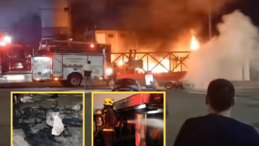 Personas heridas, moto incinerada y daños por incendio en planta de Coca Cola de Pasto
