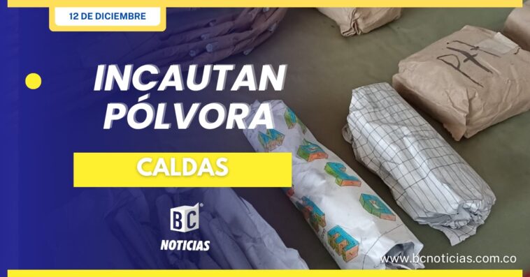 Policía de Caldas incautó más de 34 mil gramos de pólvora en 10 días