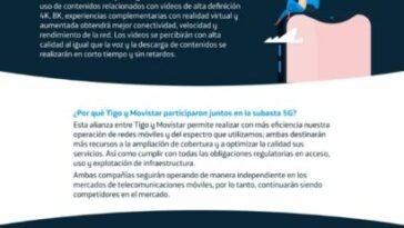 Tigo y Movistar Obtienen 80 MHz en la Subasta de Espectro 5G en Colombia: Iniciarán Servicios en 2024 con una Inversión de COP 318 mil millones
