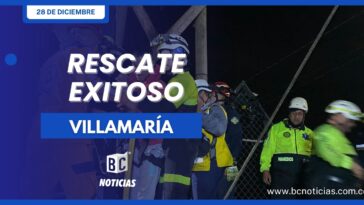 Tras 17 horas de labores, se logró rescatar a las 5 personas atrapadas en una góndola en Villamaría