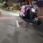 Un motociclista quedó lesionado tras estrellarse contra un andén en la Santander