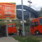 Uniformado herido y tres buses vandalizados en inmediaciones de la universidad Nariño