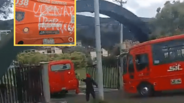 Uniformado herido y tres buses vandalizados en inmediaciones de la universidad Nariño