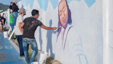 Unimagdalena recupera espacio público con mural biocultural de 550 metros 