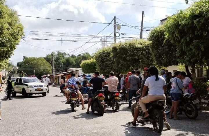 Accidente en Cereté: choque de motocicletas deja dos heridos