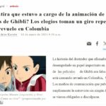 Así registraron medios en Japón la mentira de la barranquillera Geraldine Fernández Fernández había manifestado que su aporte fue esencial en la producción de la película 'El Niño y la Garza' y que había tenido comunicación con el director Hayao Miyazaki. Su falsa versión llegó a los medios de Japón.