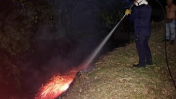 Bomberos controlaron dos incendios forestales en La Dorada