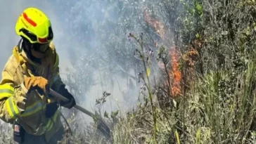 Cundinamarca, Subachoque, incendio forestal