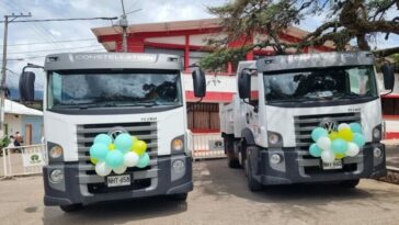 Dos volquetas nuevas entraron al servicio en Colombia Huila