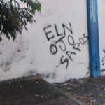 ELN pintó grafitis en Pailitas