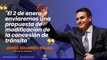 «El 2 de enero enviaremos una propuesta de modificación de la concesión de tránsito» Jorge Eduardo Rojas