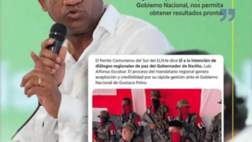 El frente de guerra Comuneros del Sur, ELN, emitió un comunicado en el que manifiestan su disposición a participar de los diálogos de paz en Nariño.