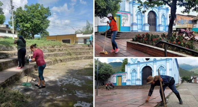 El Pital embellece espacios públicos en jornada de mantenimiento