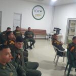 En Arauca, jornada de capacitación a Policía de Carabineros sobre movilización animal