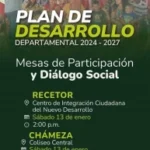 En Chámeza y Recetor arranca construcción del Plan de Desarrollo de la Gobernación de Casanare